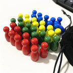 40Pcs Wooden Pawn For Board Games