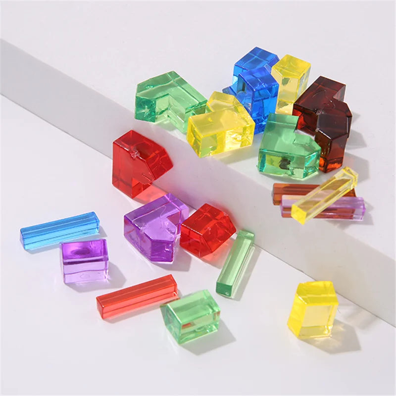 24Pc/set Plastic City/Road Pieces for Board Games