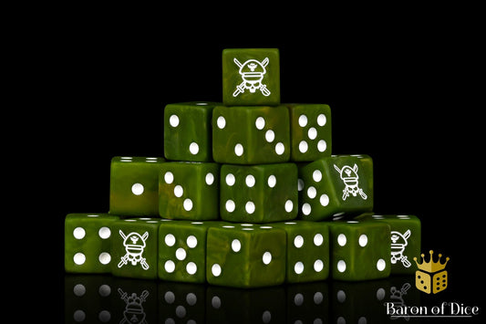Military Sergeant Dice - Camoflauge - Out of Play