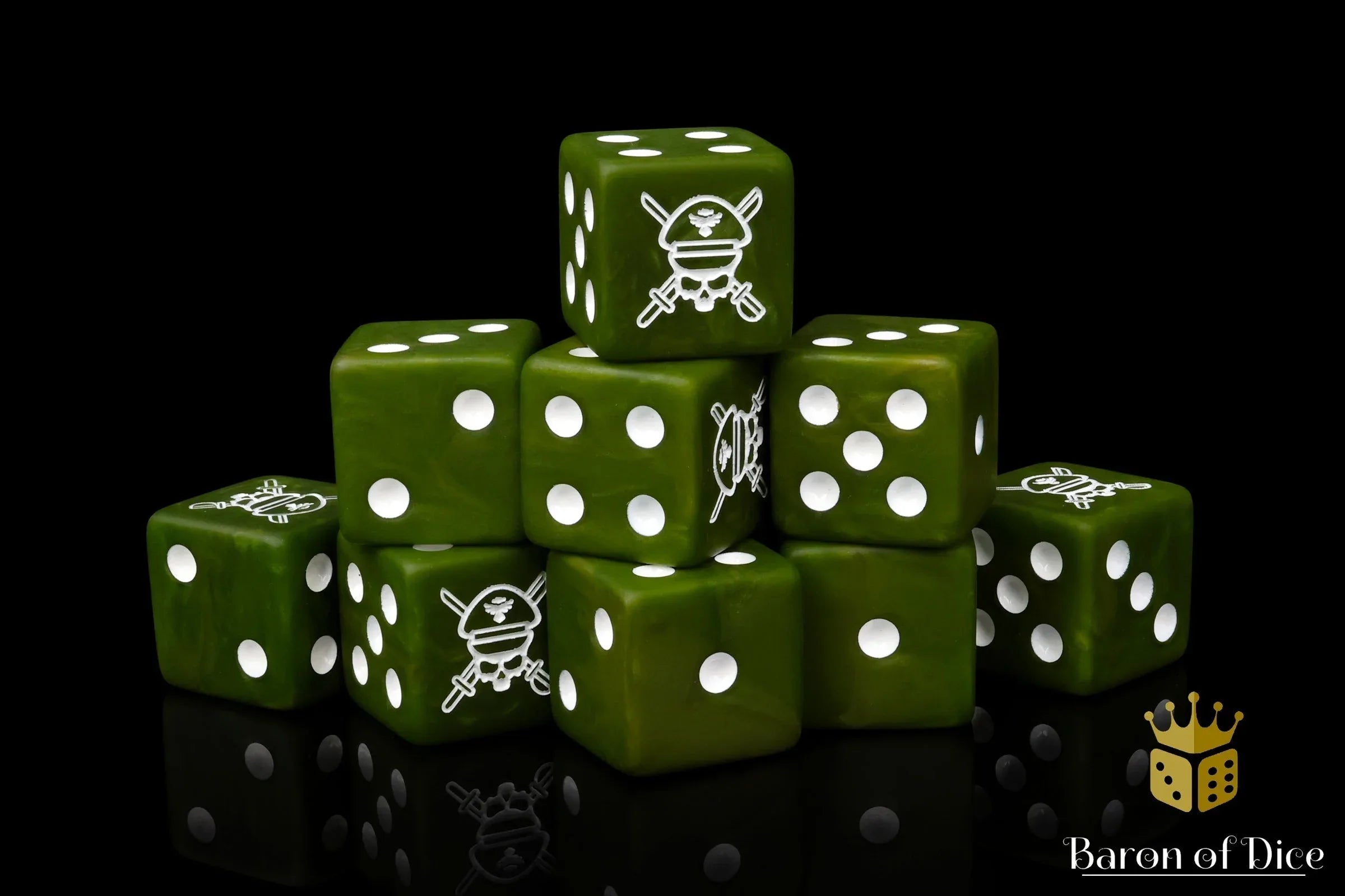 Military Sergeant Dice - Camoflauge - Out of Play