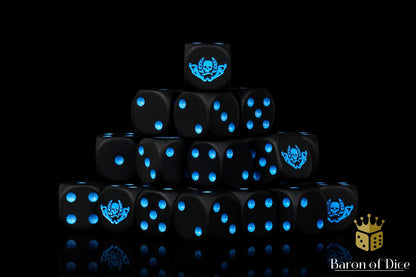 Mercenary Knights Dice - Black - Out of Play