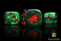 Drake Dice - Green & Orange - Out of Play