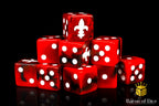Fleur De Lis Dice - Red