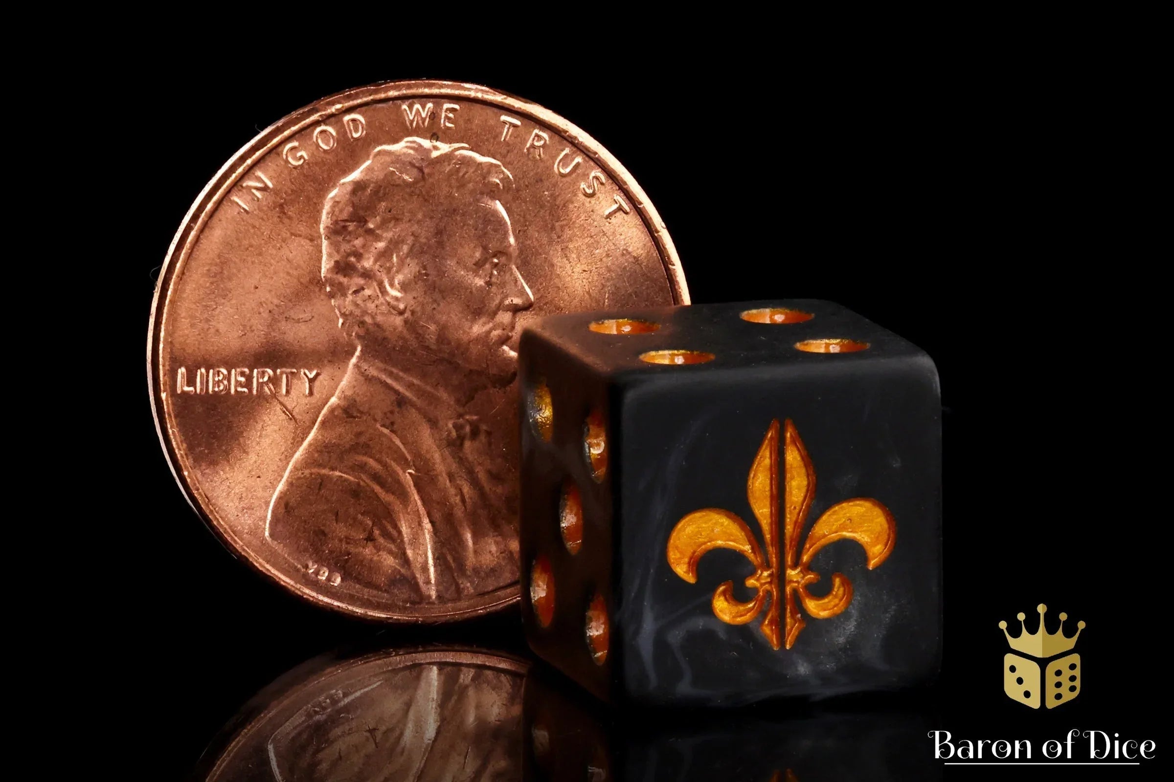 Fleur De Lis Dice - Heritage - Out of Play