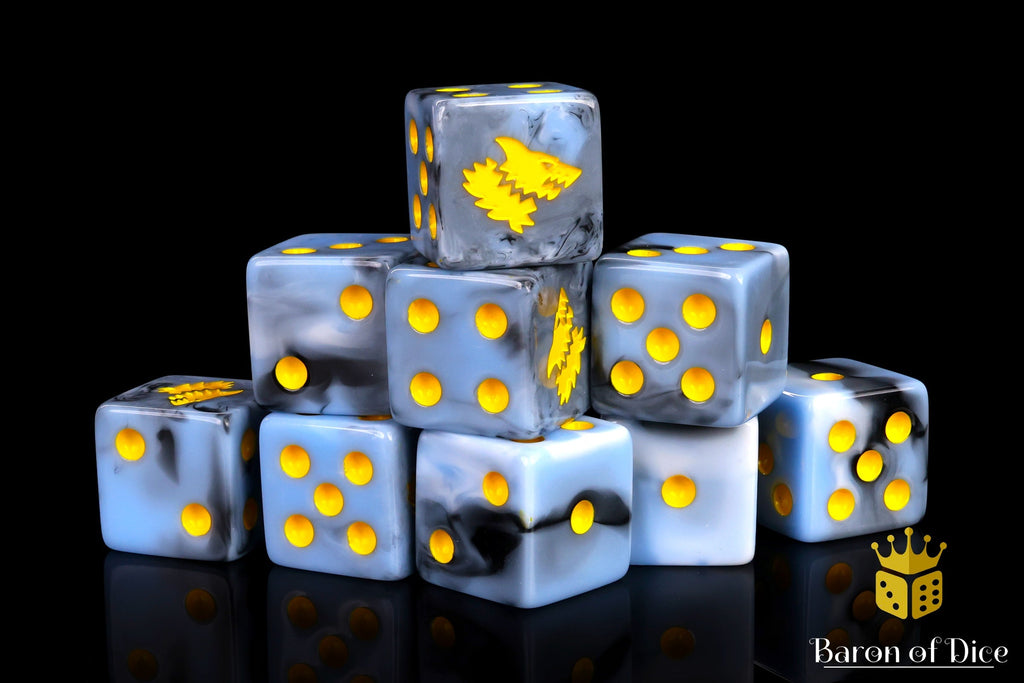 Snow Direwolf Dice