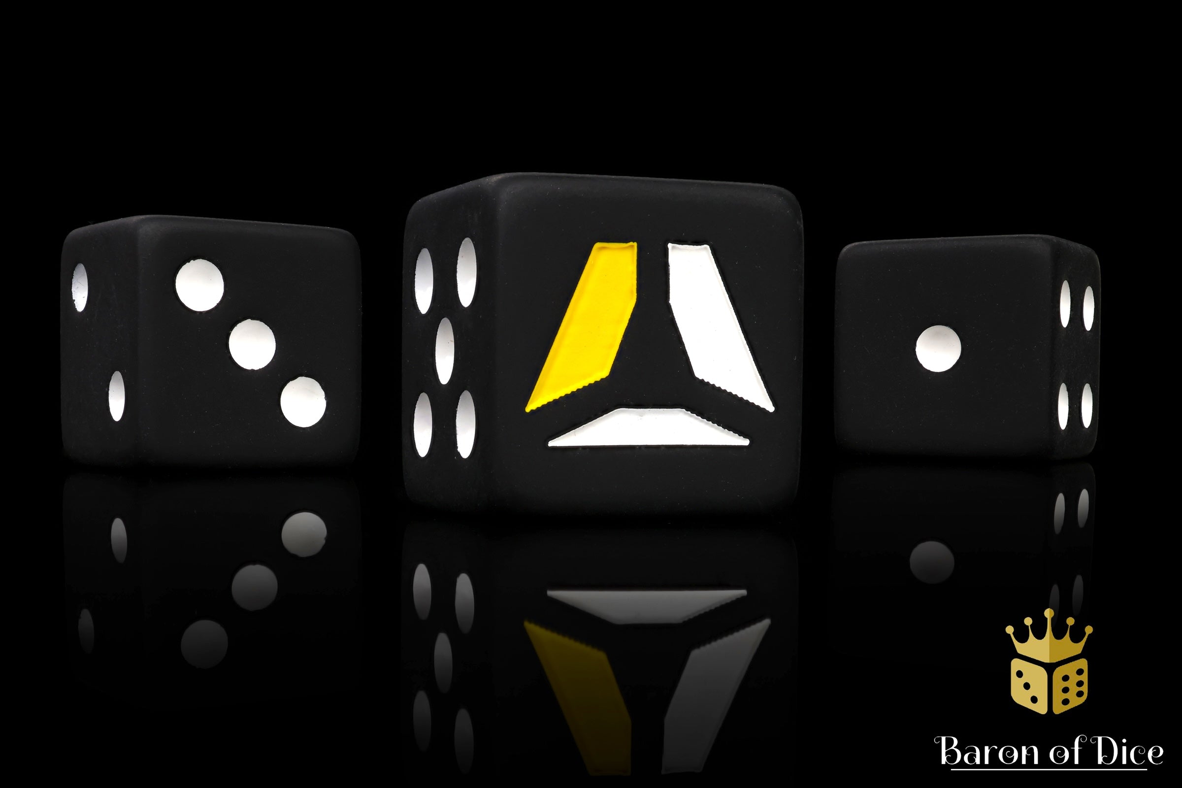 AlphaCast Official Dice - Black - Out of Play
