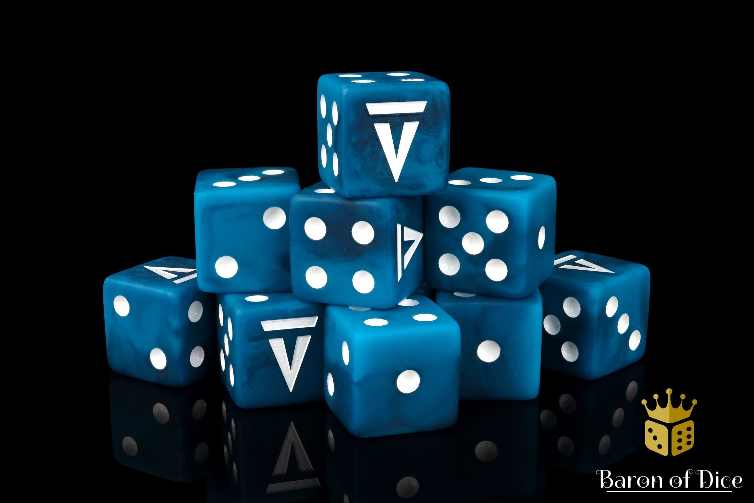 Vanguard Tactics Official Dice - Blue - Out of Play