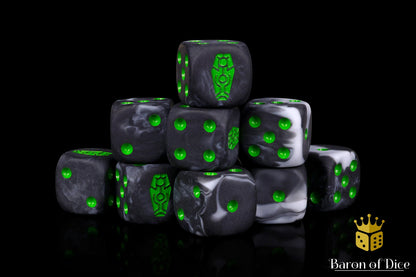 Day of The Dead Dice - Green Coffin - Out of Play