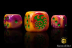 Alien Dice - Orange & Green