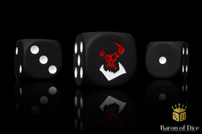 Black Orcs Dice - Out of Play