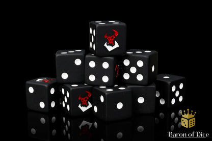 Black Orcs Dice - Out of Play