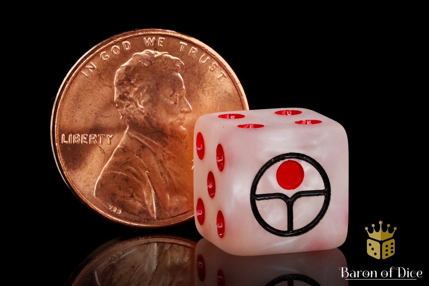 Universal Peace Dice - White - Out of Play