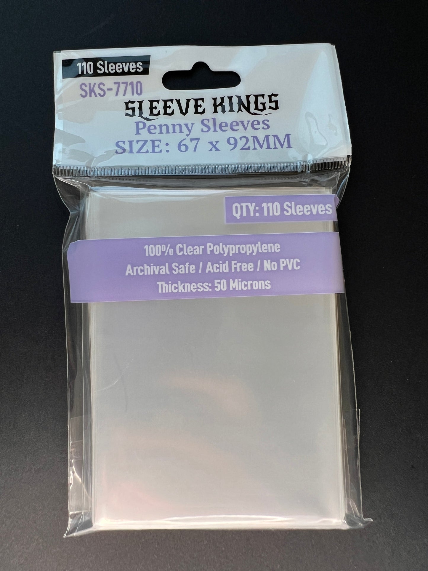 Penny Card Game Card Sleeves (67x92mm) - 110 Pack, 50 Microns, SKS-7710 - Out of Play