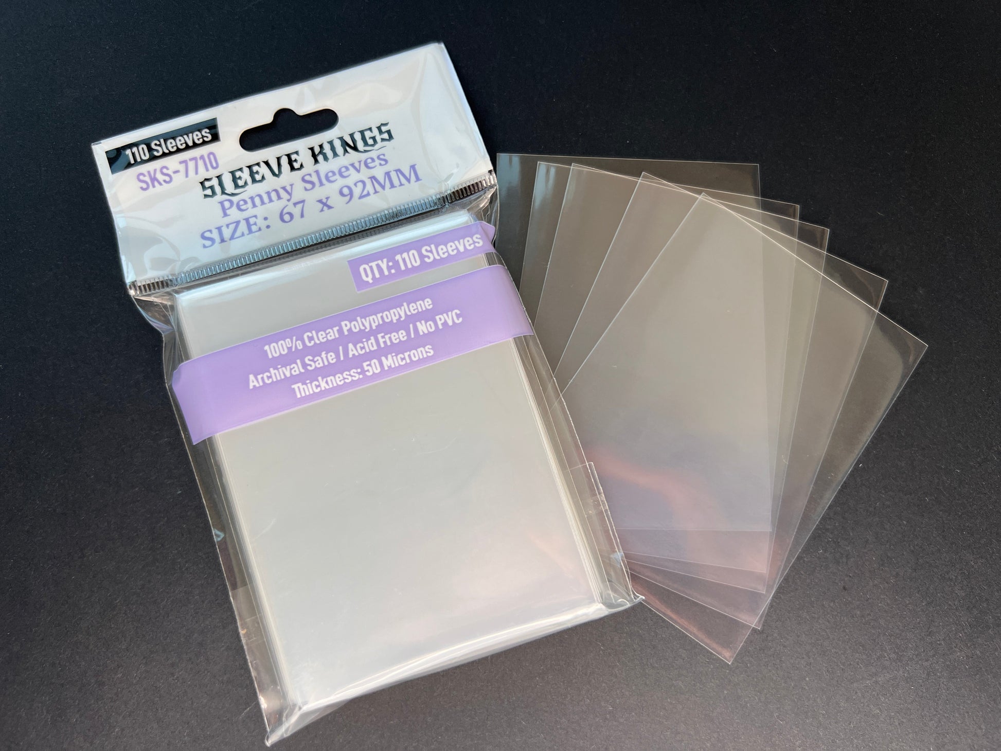 Penny Card Game Card Sleeves (67x92mm) - 110 Pack, 50 Microns, SKS-7710 - Out of Play