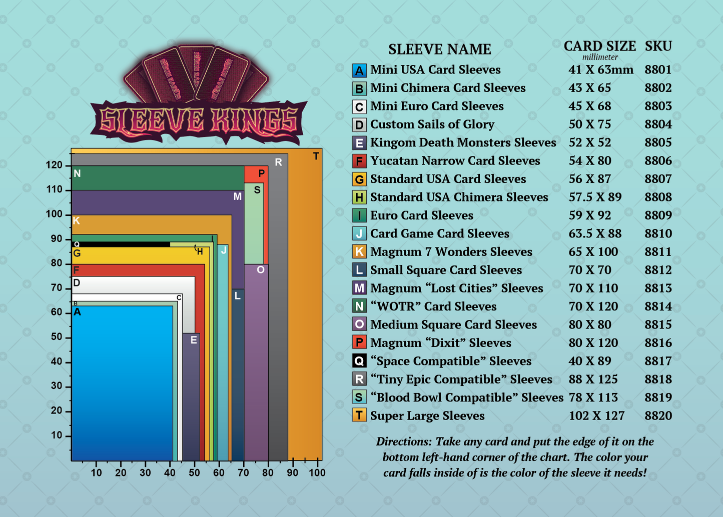 Sleeve Kings Sleeve Finder Playmat (Neoprene Mat) -SKS-8888 - Out of Play