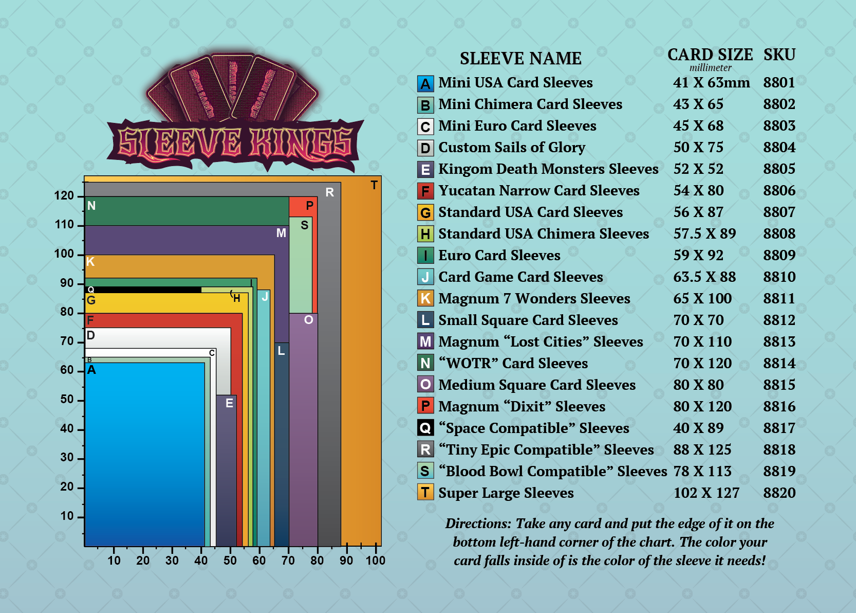 Sleeve Kings Sleeve Finder Playmat (Neoprene Mat) -SKS-8888 - Out of Play