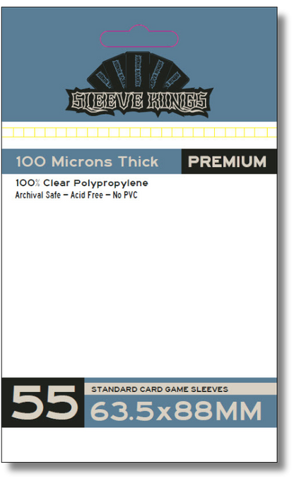 Premium Standard Card Game Sleeves (63.5x88mm) 55 Pack, 100 Micron, SKS-9905 - Out of Play