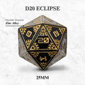 Space Dice Meteor Runestones™ - 25mm D20 - Eclipse - Out of Play