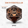 Space Dice Meteor Runestones™ - 25mm D20 - Interstellar - Out of Play