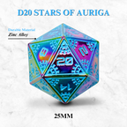 Space Dice Meteor Runestones™ - 25mm D20 - Stars of Auriga - Out of Play