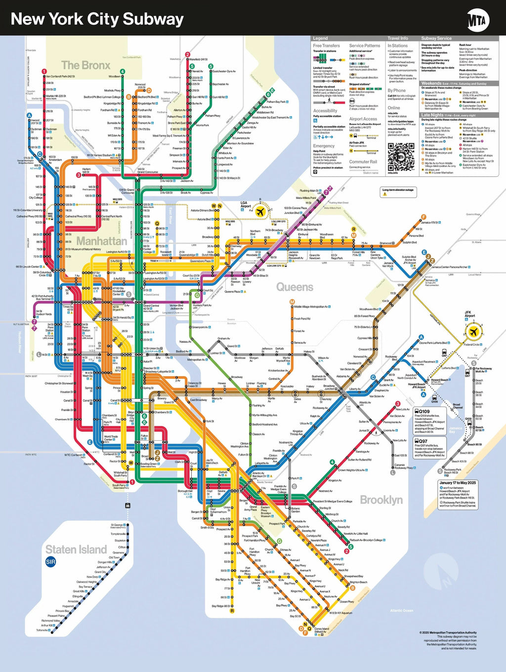 New York Subway Map - Out of Play