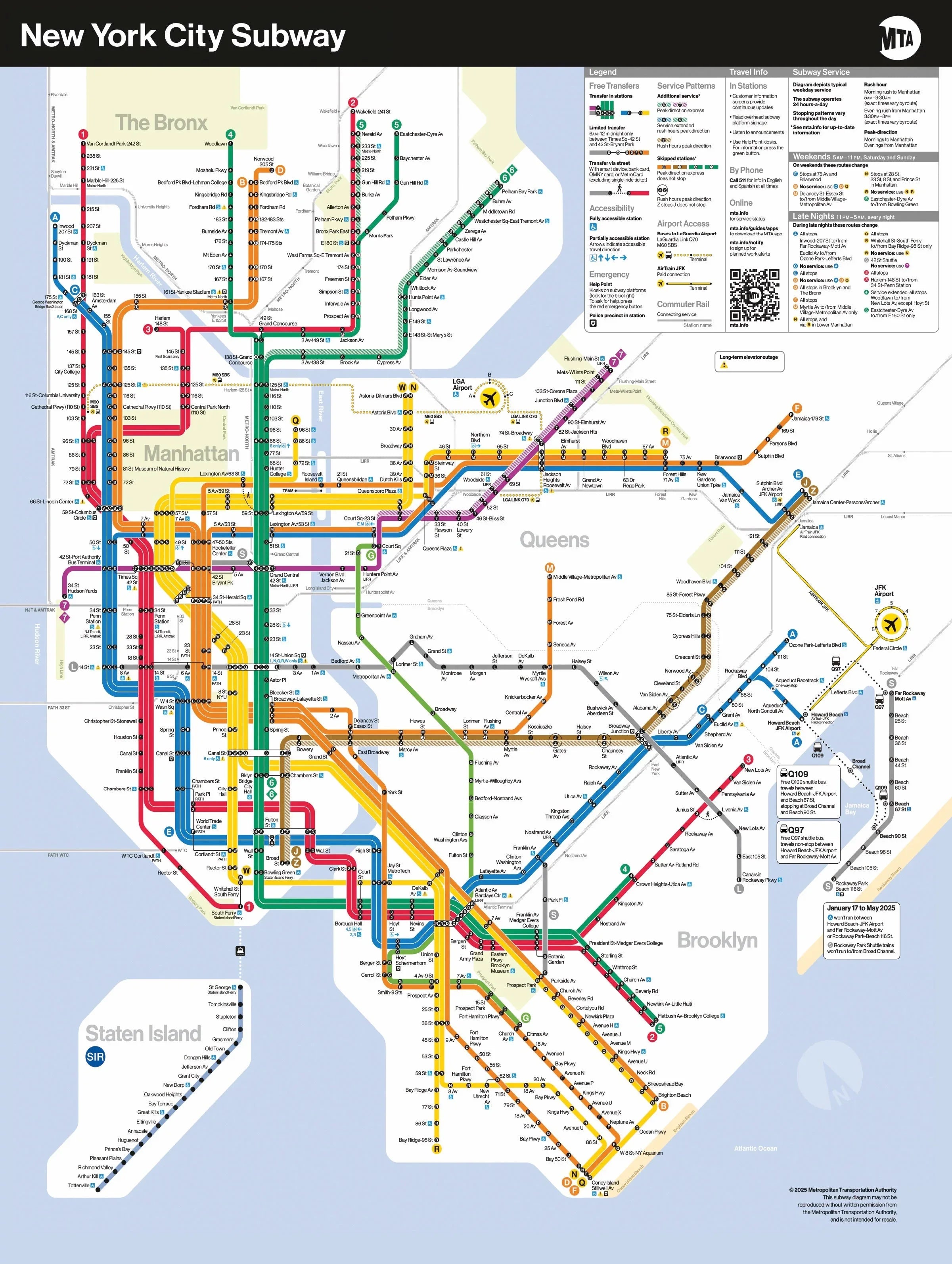 New York Subway Map - Out of Play