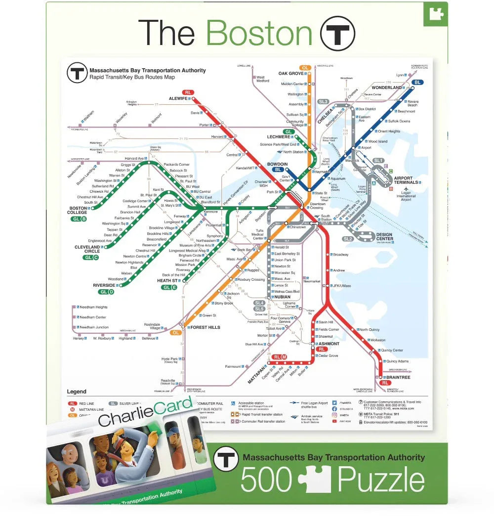 Boston T Map - Out of Play