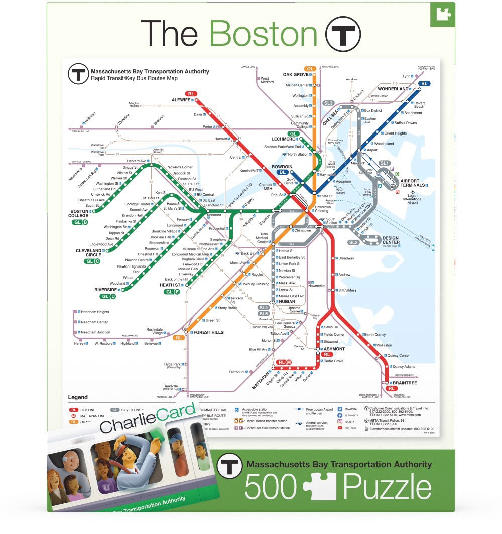 Boston T Map