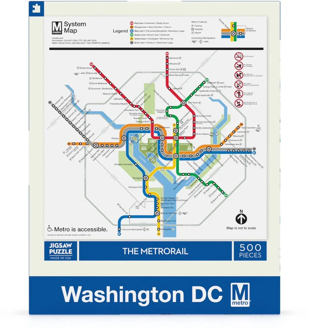 DC Metro Map - Out of Play