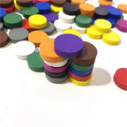 100pcs Wooden Disk Game Tokens For Board Games