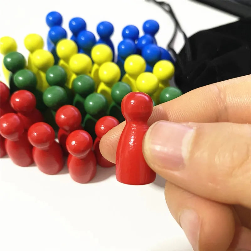 40Pcs Wooden Pawn For Board Games