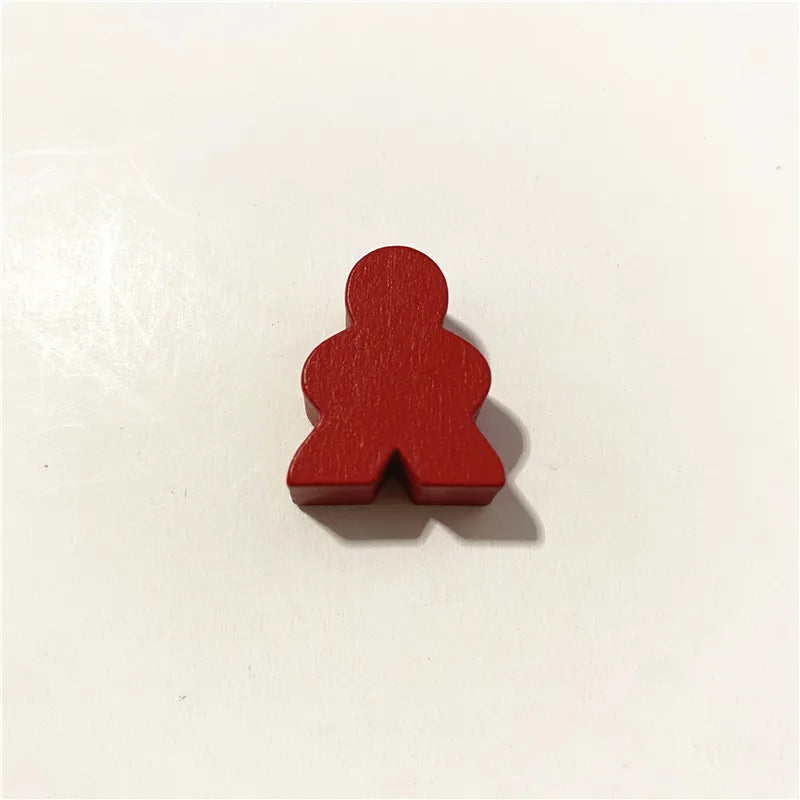 10Pc Big Wooden Peeple Pieces For Games