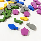 70pcs Mini Food Resource Tokens For Games