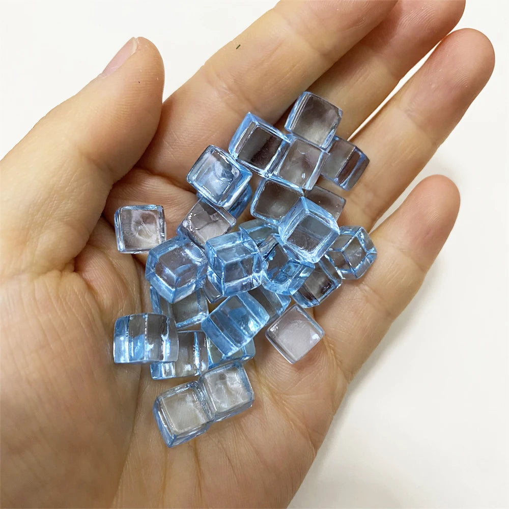 50Pcs Clear Colorful Cube Pieces For Board Games