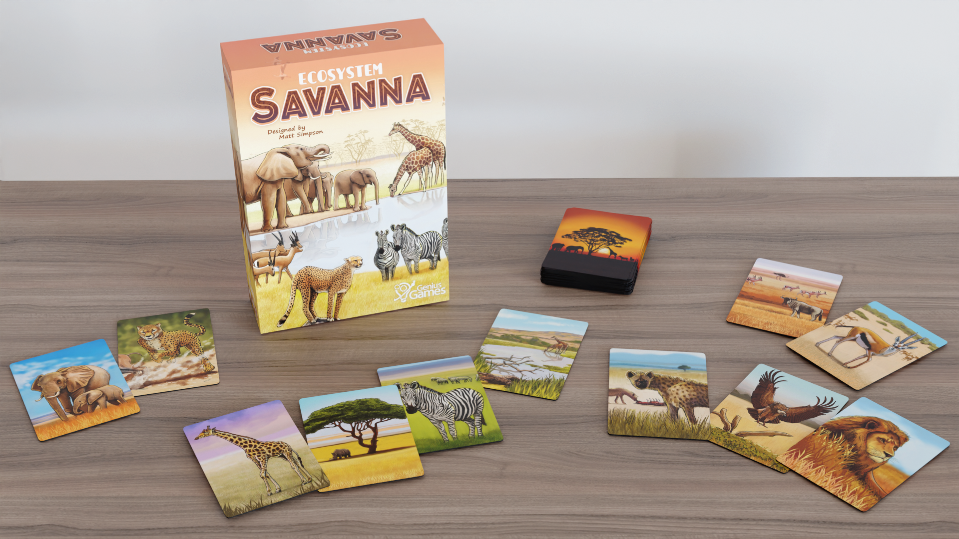 Ecosystem: Savanna | A Family Card Game About Animals on Grassy Woodland of African Savanna