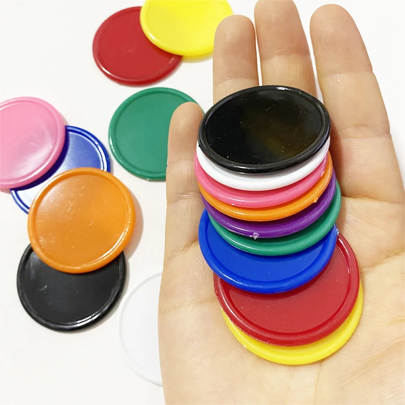 100Pcs Plastic Token For Board Games