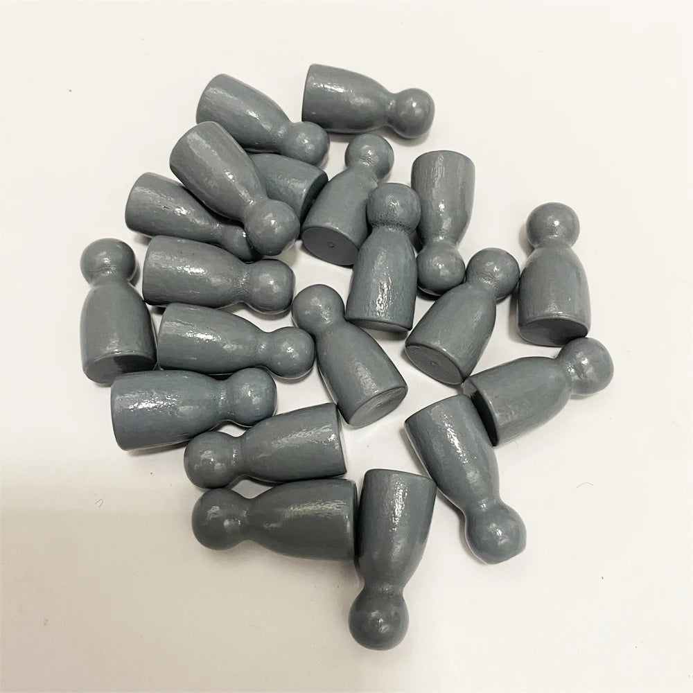 20Pcs Wooden Pawn Pieces For Board Games