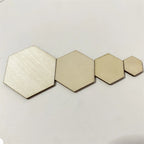 50Pcs Hexagon Wood Chips Game Pieces For Board Games