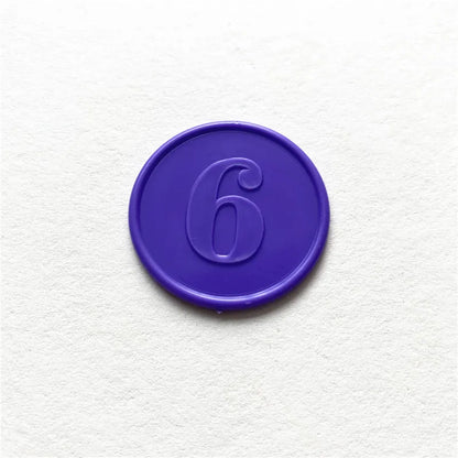 10pc Plastic Poker Chip With Numbers