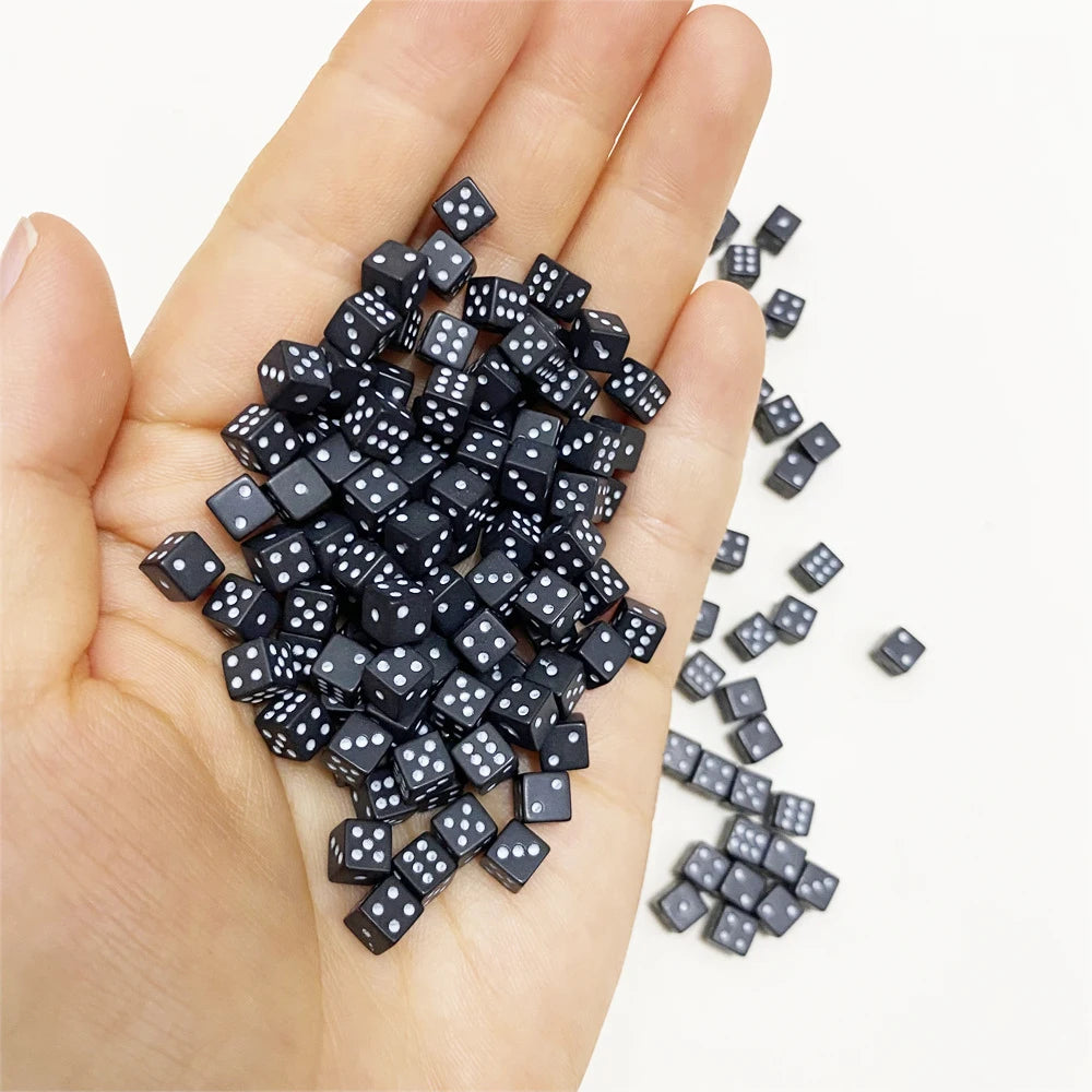 100Pcs Mini D6 Acrylic Dice For Board Game accessories