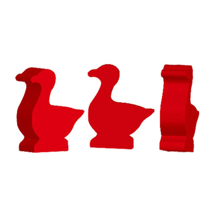 16pcs Wooden Goose Shapes For Board Games