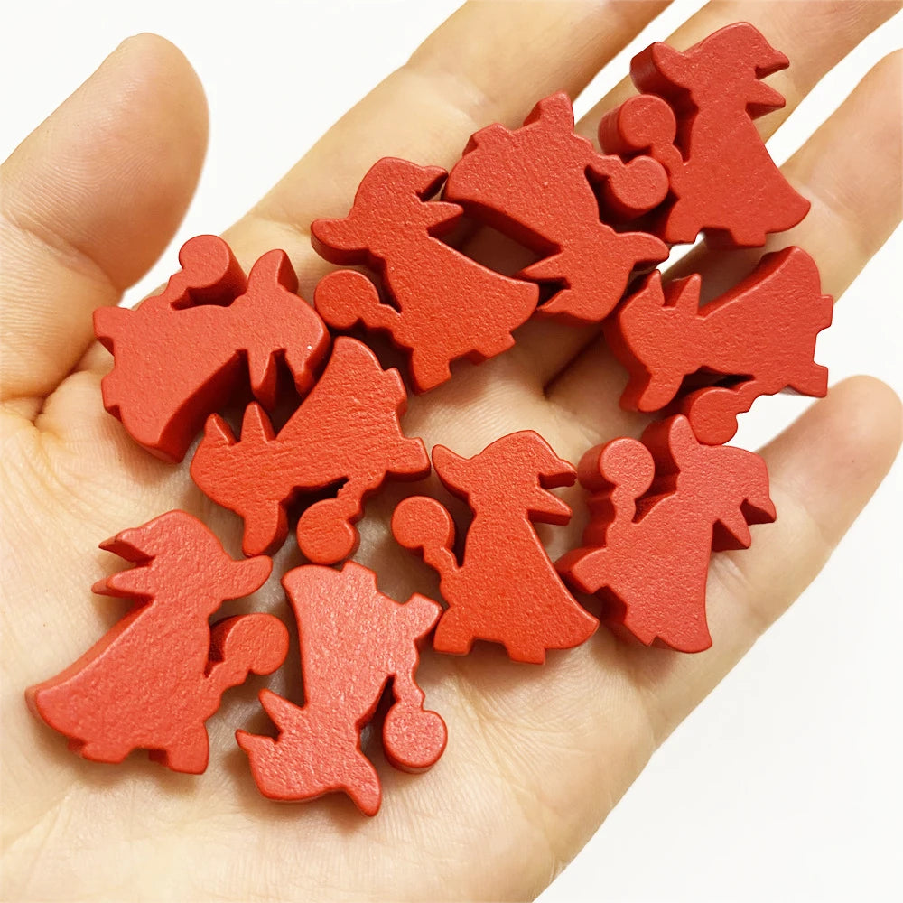 10 Pcs Wooden King/Master/Swordsman Peeples