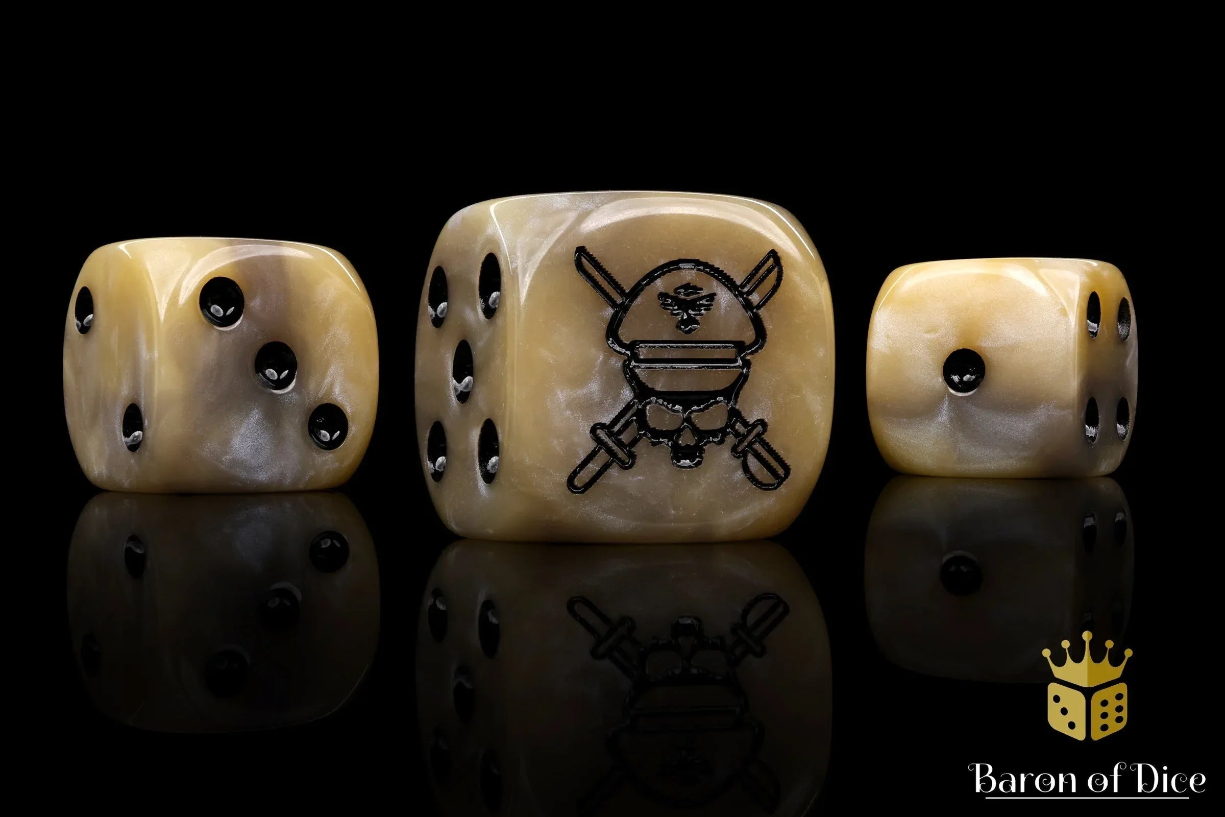 Military Sergeant Dice - Desert - Out of Play