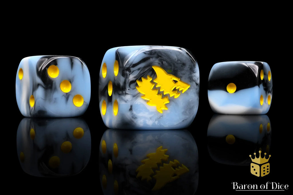 Snow Direwolf Dice - Out of Play
