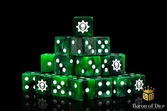 Green Cog Dice - Out of Play