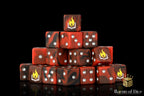 Scorched Book Dice - Out of Play