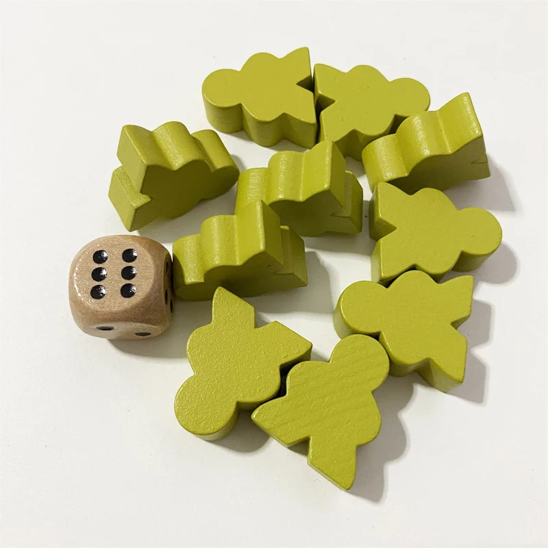 10PCS Big Size Wooden Peeple Pieces For Board Games