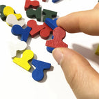 50 Pc Wooden Shaped Game Pieces For Board Games