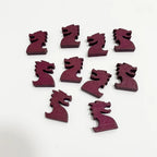 10pcs Wooden Dragon Shape Pieces For Board Games