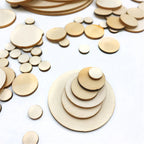 50Pc Disk Round Wood Cutout for Board Game Pieces
